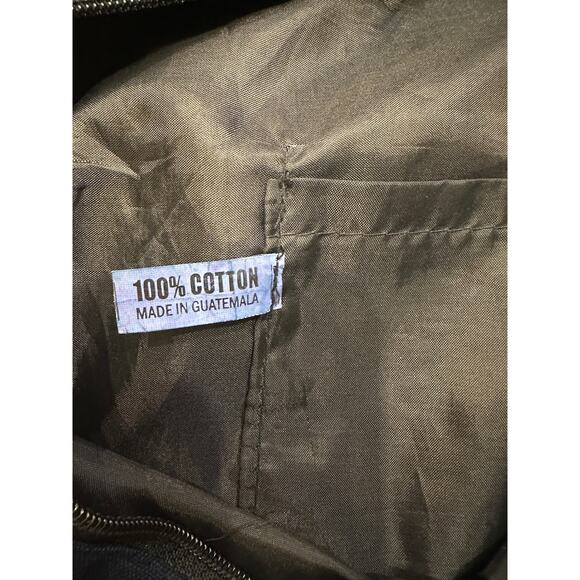 Blue Handmade Cotton bag with Peace Symbol - Picture 6 of 8